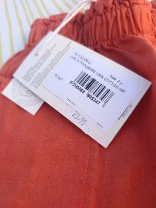 Pantalón naranja ENERGIERS Talla 2