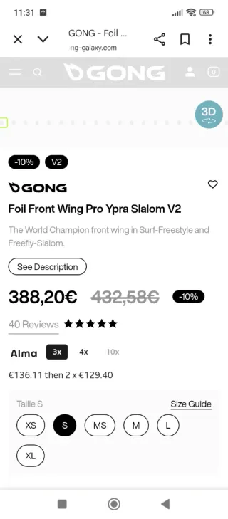 Ypra S - S 600 V2 + funda Gong