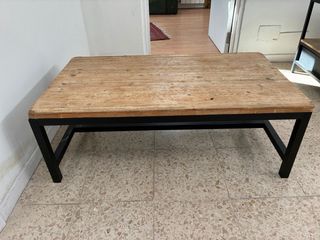 Mesa de centro madera y metal