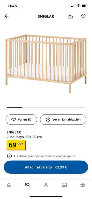Cuna SNIGLAR de IKEA.
