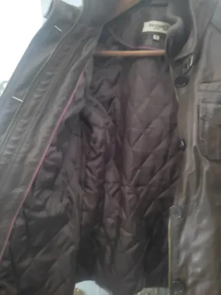 Chaqueta de piel marrón Talla M