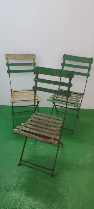 Sedie in ferro battuto vintage