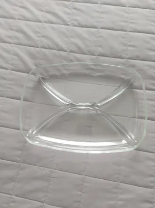 Vassoio antipasti in vetro diviso