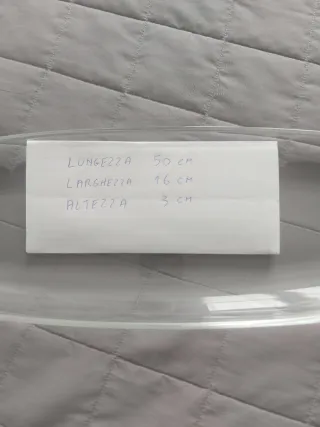 Vassoio antipasti in vetro diviso