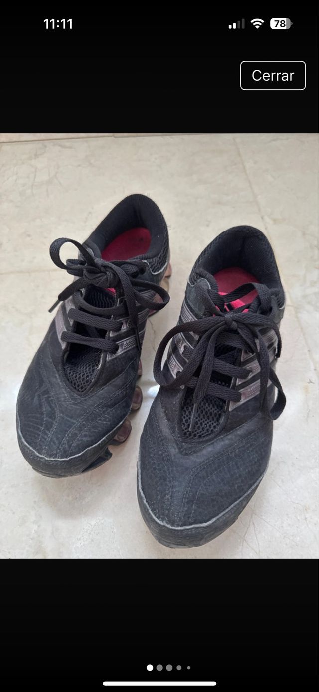 Zapatillas Adidas Negras y Rosas