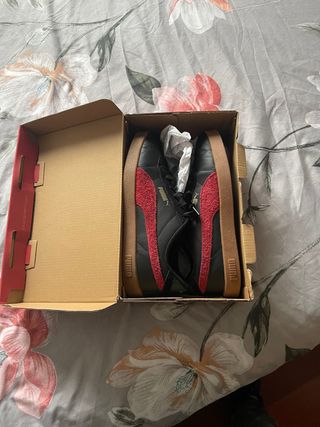 Tenis Puma Talla 42 Negro/Rojo