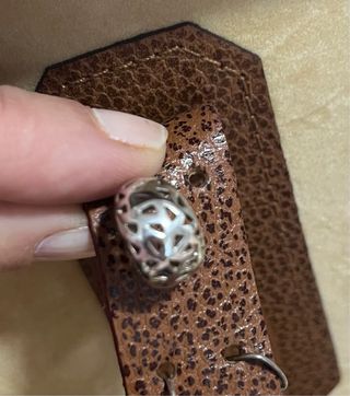 Aros de plata labrados