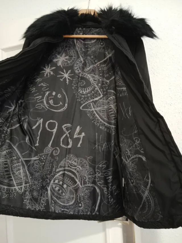 Abrigo de plumas - cuello se puede quitar