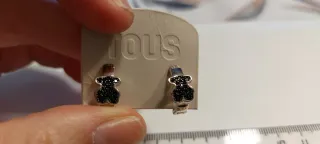 Conjunto Tous Oso Negro y Plata