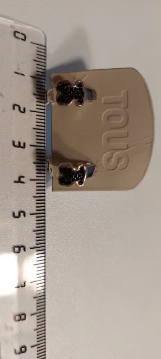 Conjunto Tous Oso Negro y Plata