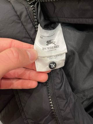 Giubbotto Burberry Nero Taglia XL Nuovo