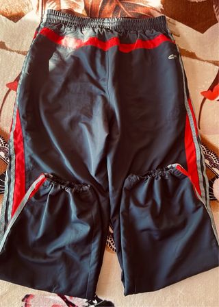 Pantaloni Adidas Vintage Nero Rosso