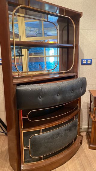 Mueble Bar Vintage Madera y Metal