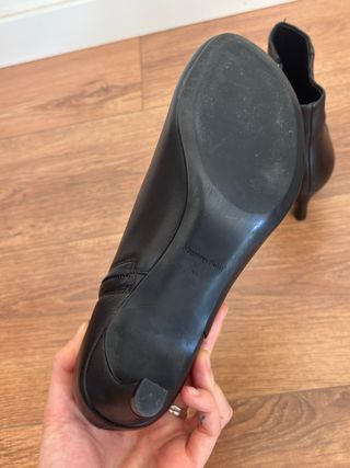 Botines piel kitten tacón Massimo Dutti 37