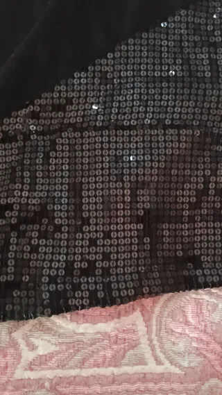 Vestido fiesta lentejuelas negro