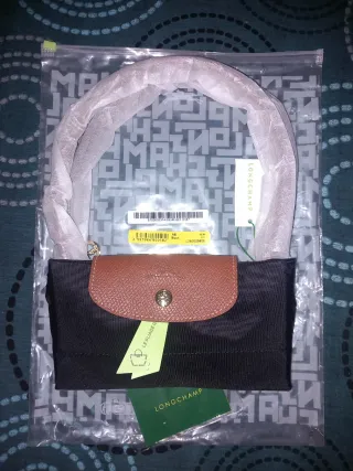 Mala Longchamp Le Pilage - tamanho M - Preta