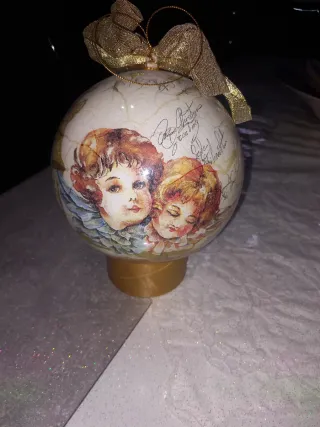 Palla di Natale Plexiglass Decoupage