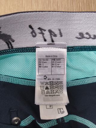 Mallas Hípica Fouganza Negras Talla 12