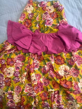 Conjunto Top y Falda Estampada Floral