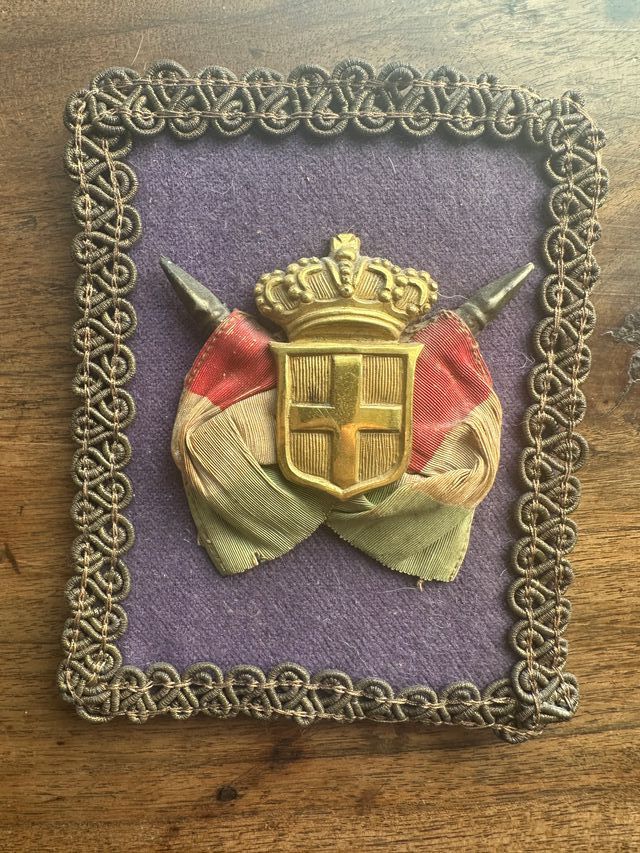 Distintivo Araldico Sabaudo XIX ornamento regno