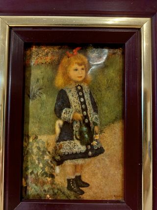 3 Cuadros antiguos de RENOIR de 1950 al esmalte