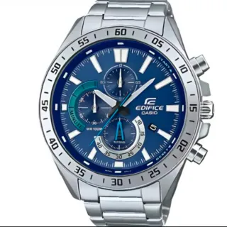 Casio Edifice Cronógrafo Azul y Plateado
