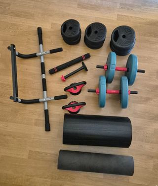 Pack de Pesas y Accesorios Fitness