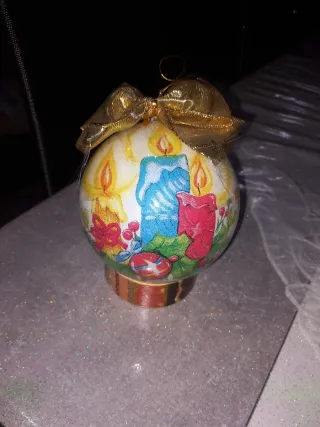 Palla di Natale Plexiglass Decoupage