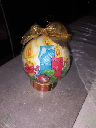 Palla di Natale Plexiglass Decoupage