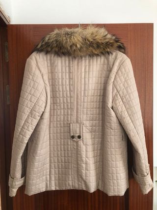 Abrigo El Corte Inglés Mujer Beige Talla L