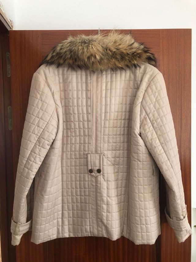 Abrigo El Corte Inglés Mujer Beige Talla L