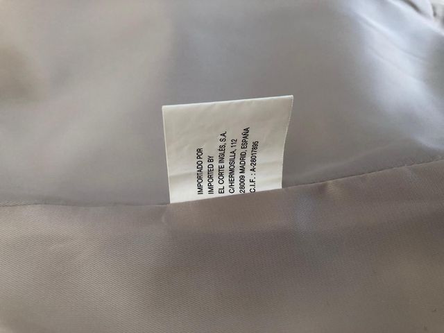 Abrigo El Corte Inglés Mujer Beige Talla L