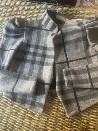 Giacca corta donna a quadri made in Italy