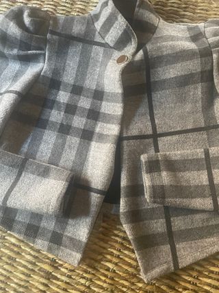 Giacca corta donna a quadri made in Italy