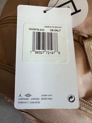 Mochila Jordan Beige Nueva