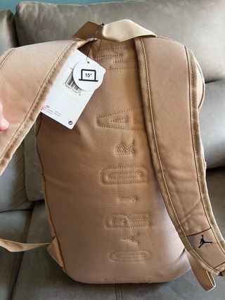 Mochila Jordan Beige Nueva