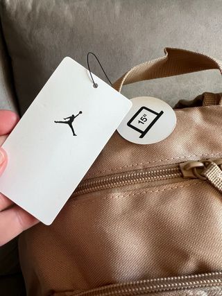 Mochila Jordan Beige Nueva