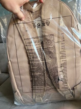 Mochila Jordan Beige Nueva