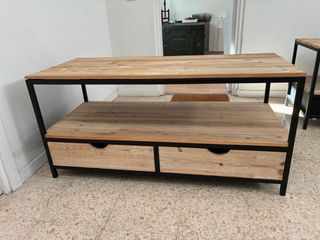 Mesa de TV madera y metal (tengo 2)