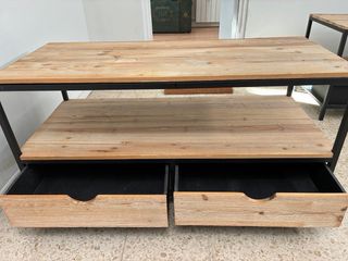 Mesa de TV madera y metal (tengo 2)