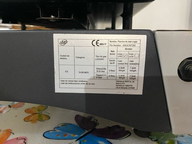 Piastra a Gas Larry House