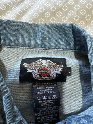 Chaqueta Vaquera Harley Davidson Sin Manga