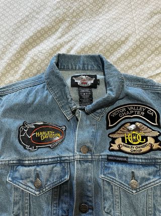 Chaqueta Vaquera Harley Davidson Sin Manga