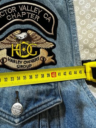 Chaqueta Vaquera Harley Davidson Sin Manga