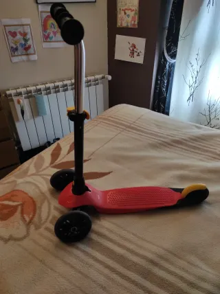 Patinete 3 ruedas Decathlon naranja