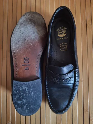 Mocassini neri - Uomo - Vera Pelle - Made in Italy