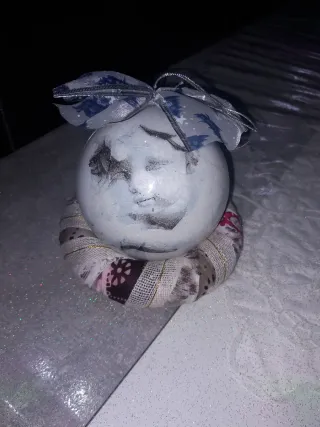 Palla di Natale Plexiglass Decoupage