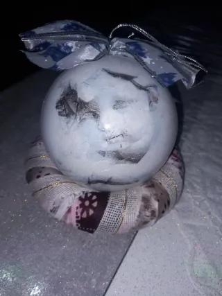 Palla di Natale Plexiglass Decoupage