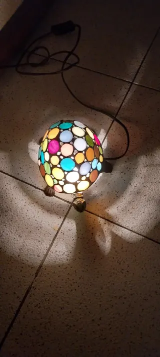Lámpara tortuga tiffany cristal