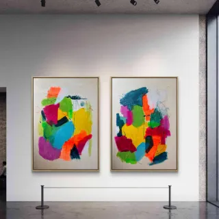 2 Cuadros Abstractos Grandes
